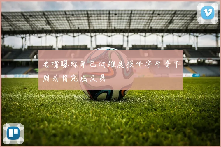 名嘴曝绿军已向雄鹿报价字母哥下周或将完成交易